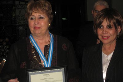Orden "María Antonieta Somoza" para Siang Aguado