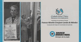 Banco Industrial reconoce a Ninette Grosjean
