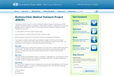 Medicina en proyecto con Humanity First USA