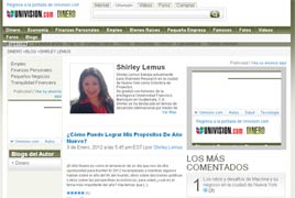 Shirley Lemus y su ''blog'' en Univisión