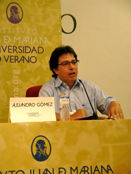 Alejandro Gómez en la Universidad de Verano del Instituto Juan de Mariana.