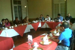 Vista del encuentro para discutir Desarrollo y calidad de vida, en Xelajú