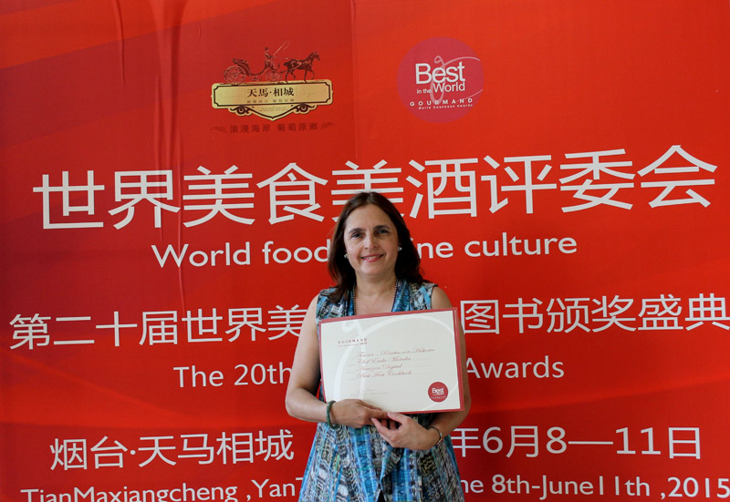 Euda Morales en el Gourmand World Cook Awards. 