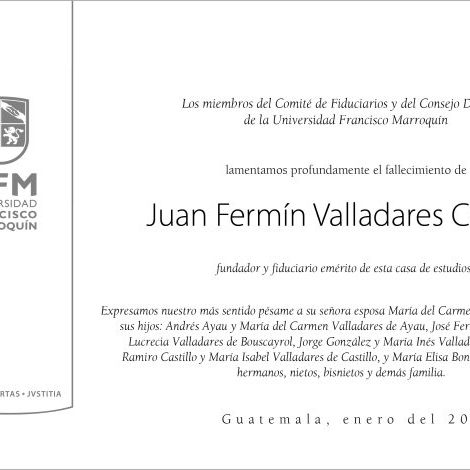 Esquela Juan Fermín Valladares MLM-01