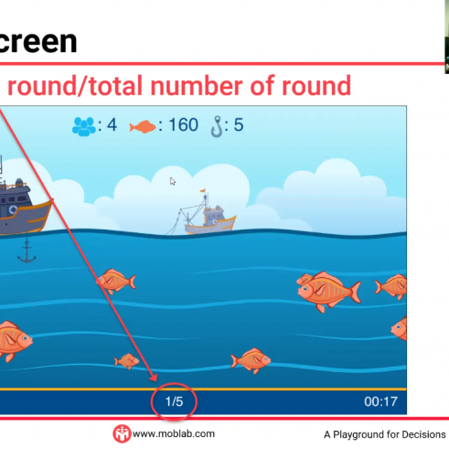 Berger explicando experimento fishery commons